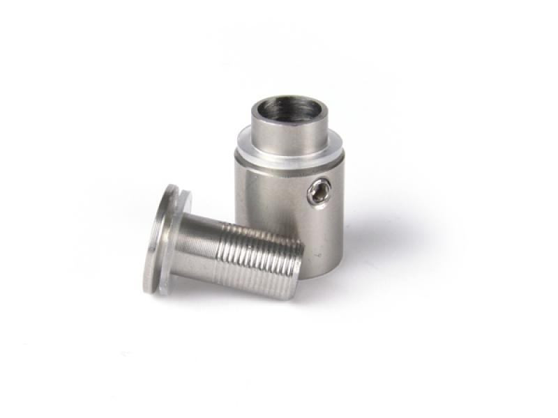 Edelstahl-Schildhalter für Acryl, Dibond, PVC oder Glasschilder -f&w