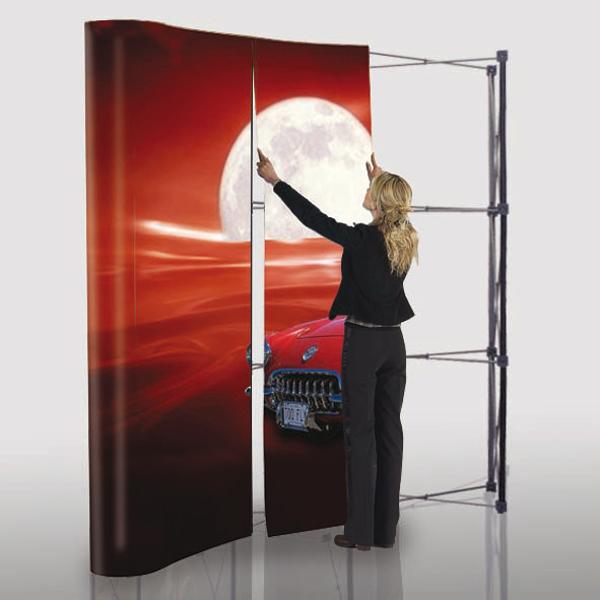f&w PopUp Premium Display 3x3 gebogen