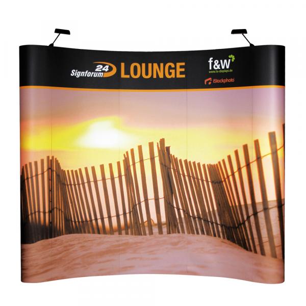 f&w PopUp Premium Display 3x3 gebogen